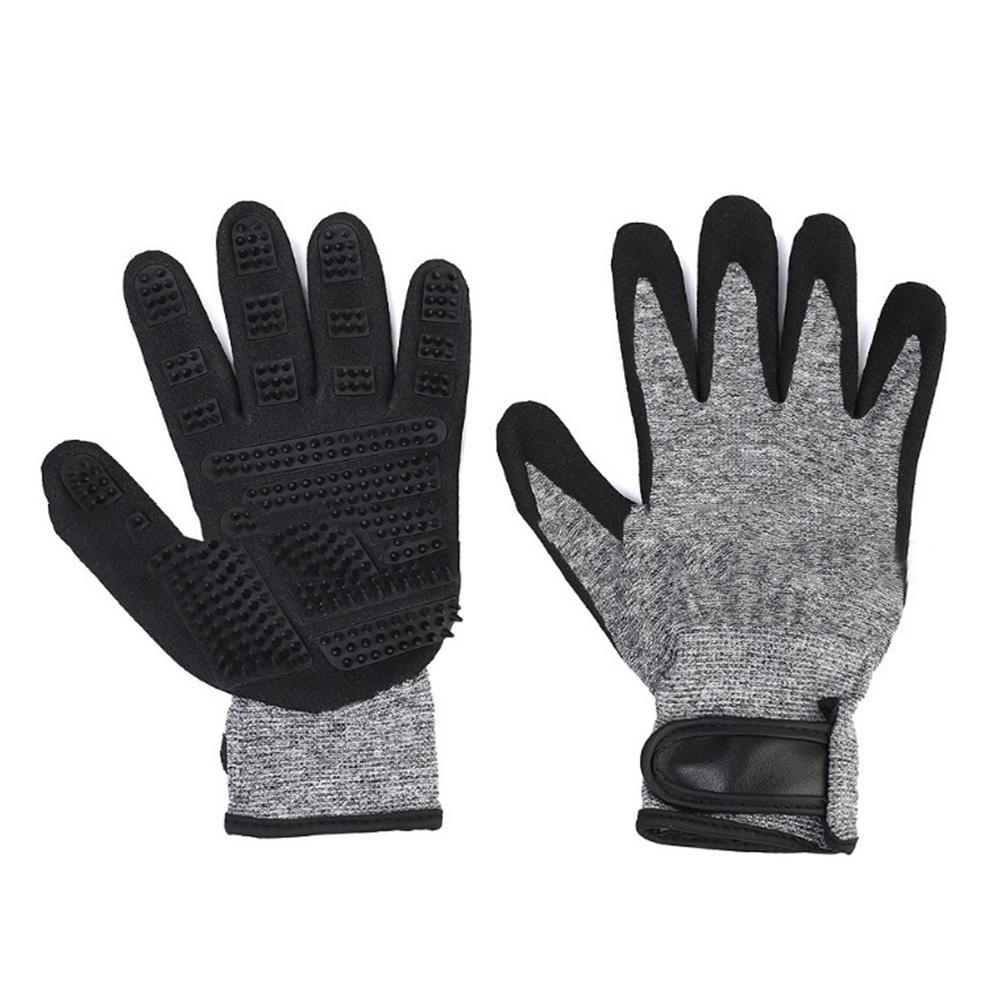 1 paar Haustier Hund Katze Haar Pflege Handschuhe bat Massage Haar Entfernen Einstellbare Handschuhe Für Haustier Pflege Reinigung Liefert