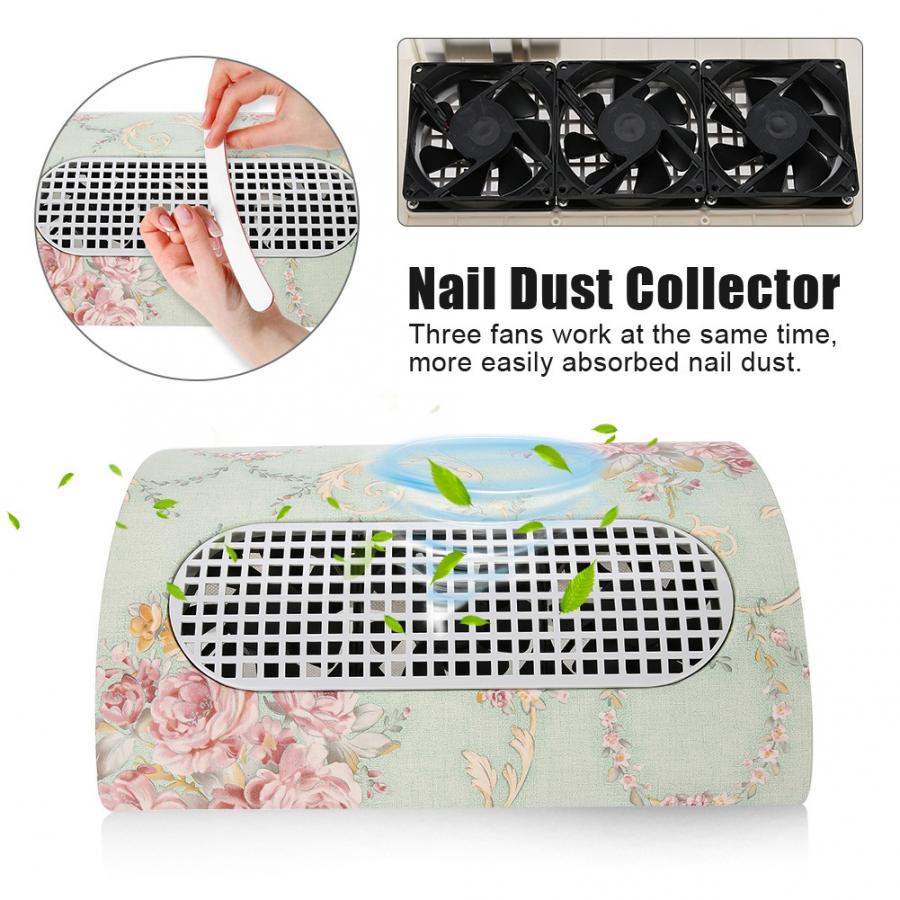 Nagel Werkzeuge Nagel Staub Kollektor 3 Fans Staubsauger Werkzeug Nagel Kunst Salon Werkzeug 100-240V NäGel Accessoires