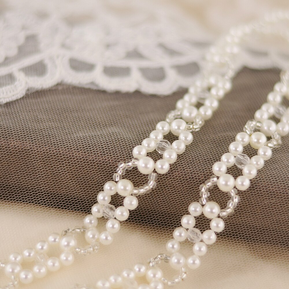 TOPQUEEN S246-I Braut Gürtel Iivory Perle Perlen Formale Gürtel Perle Hochzeit Braut Schärpe Hochzeit Gürtel für Abend Party