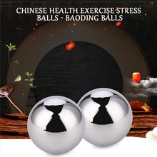 1 paar 43mm Gesundheit Ball Hand Massage Exersice Metall Meditation betonen Linderung Fitness Massage Handball Gesundheit Pflege Produkt