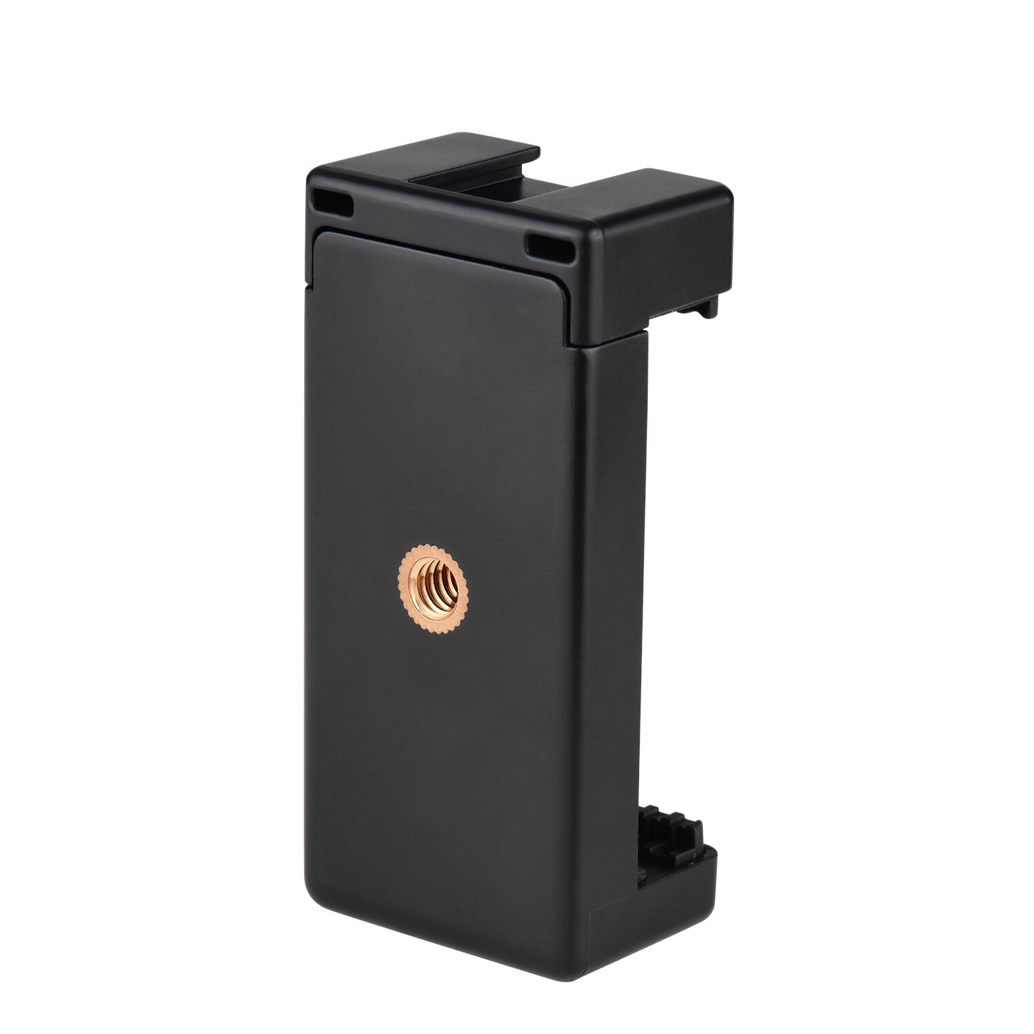 Telefon Stativ FMount Adapter Telefon Halfter Clip mit Dual 1/4 Themen Kalten Schuh für Stativ Selfie Stock Mikrofon Montage