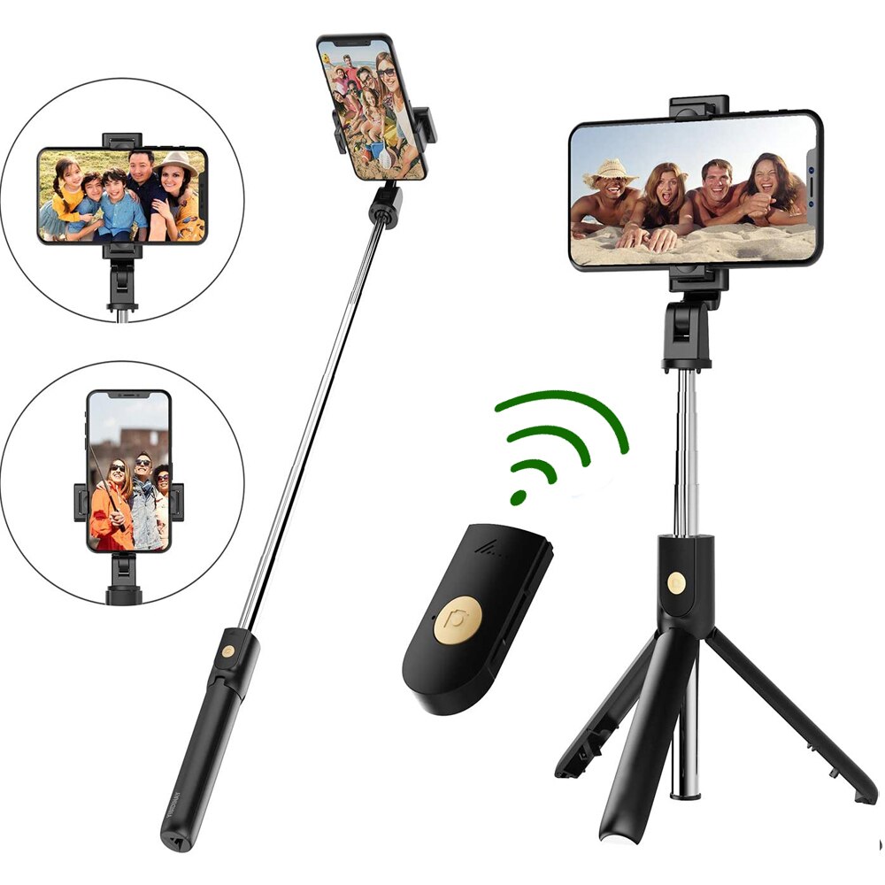 Selfie Stock Telefon Stativ Erweiterbar praktisch Stativ Bluetooth Fernbedienung für Android ios Leichte für Heimat und Reise