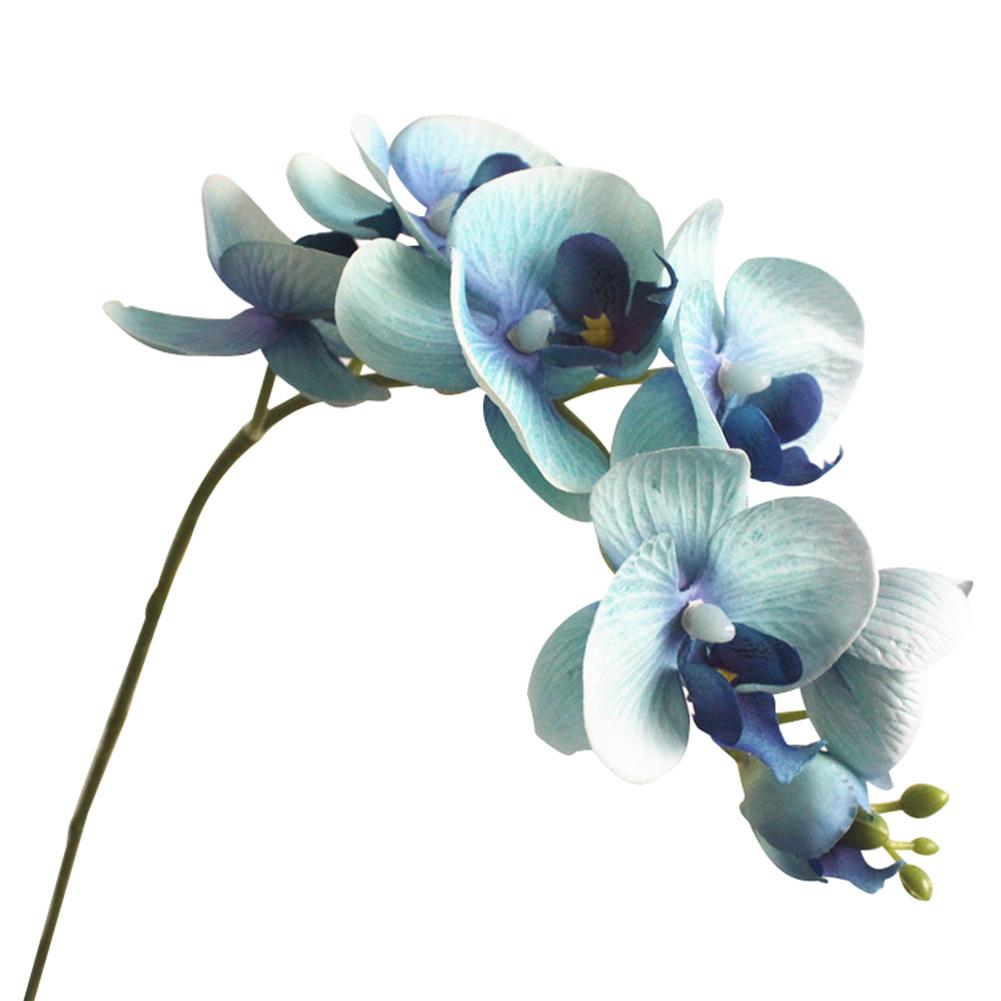 1Pc Künstliche Schmetterling Orchidee 7 Köpfe Gefälschte Blume DIY Hochzeit Party Dekor Hochzeit Festival Handwerk Dekor Real berühren Blumen