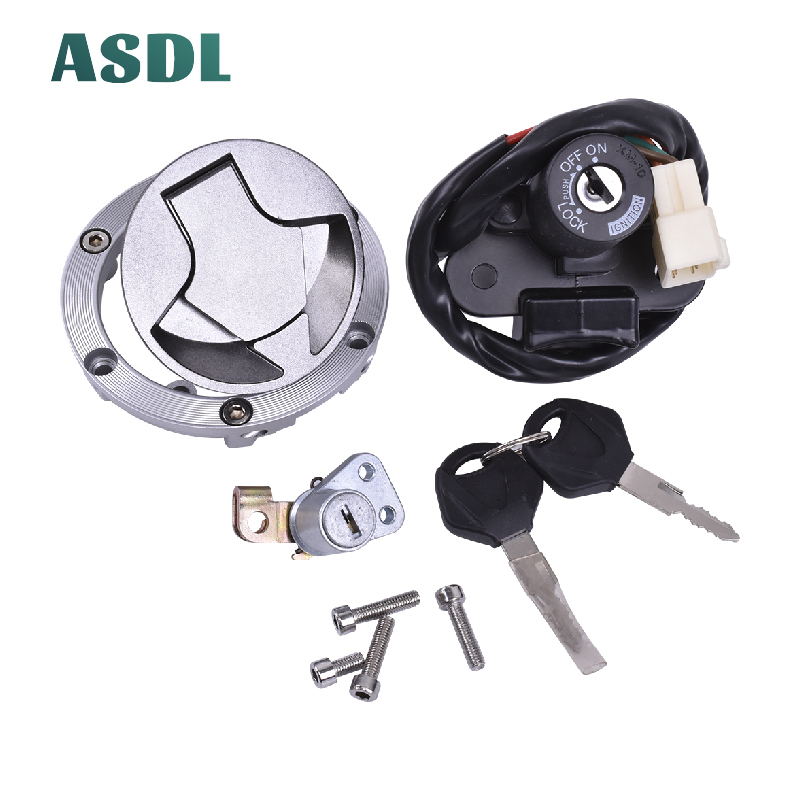 Motorrad Zündschloss Sperren Kraftstoff Gas Panzer Deckel Abdeckung Sitz Griff Schlösser Für Kawasaki Ninja 250 Ninja 300