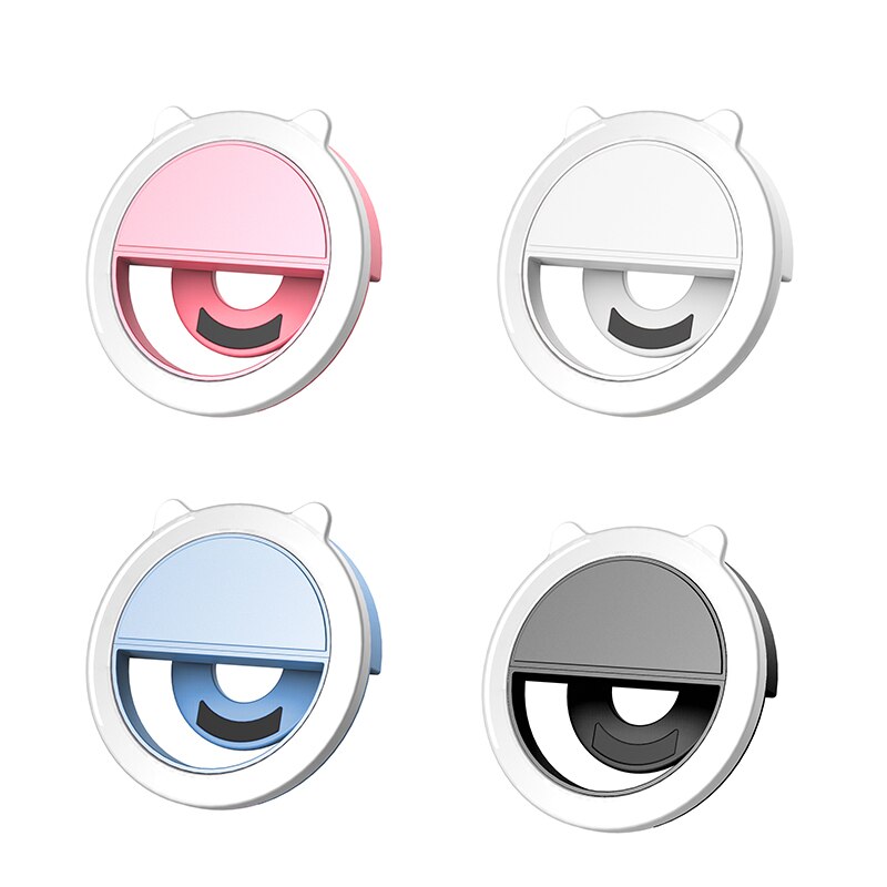 Universal- Selfie Lampe praktisch Objektiv Tragbare Blitz-Ring 36 LED Leucht Ring Clip Licht Für IPhone Xiaomi Samsung