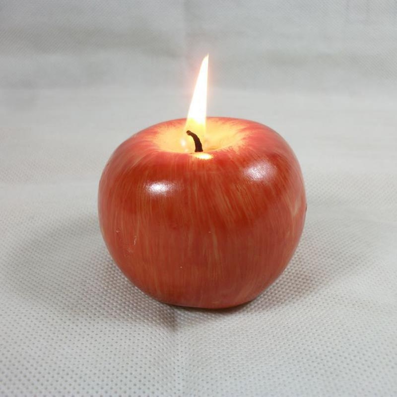 Heimat rot Apfel bilden Obst Duft Kerze Hochzeit Dekoration Valentinstag Weihnachten Kerze Lampe SCI88