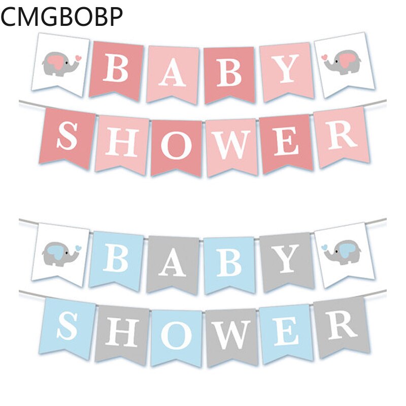 Es ist EIN Junge Es ist EIN Mädchen Elefanten Banner Ammer Taufe Girlande Baby Dusche Geschlecht Offenbaren Party Dekorationen für Baby Junge Mädchen
