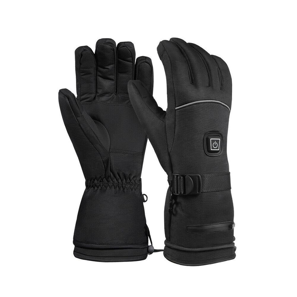 Motorrad Handschuhe USB Erhitzt Guantes Moto Heizung Wasserdichte Elektrische Beheizten Hand angetrieben Batterie Thermische Handschuhe Handschuhe Krieg V9Y8