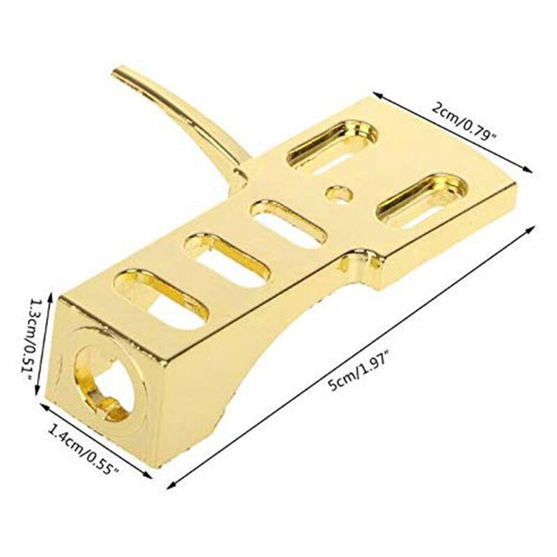 Gold Plattenspieler Headshell für Andere Plattenspieler 4 Stift Kontakte passen Phono Plattenspieler Headshell Rekord Spieler Zubehör