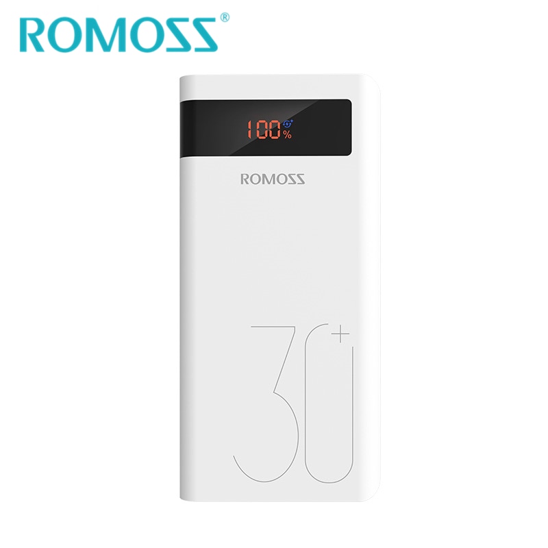 ROMOSS Sinn8P + Energie Bank 30000mAh 18W QC3.0 Batterie Sicherung Energie Unterstützung USB Typ-c Zwei- weg schnell aufladen 3,0 + LED Anzeige