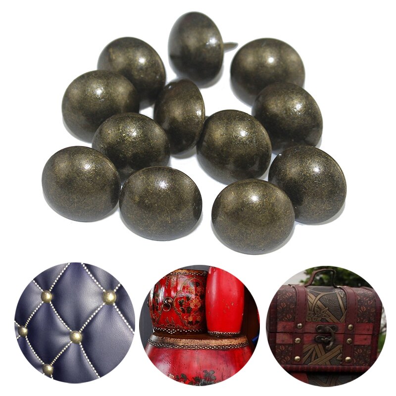 50 stücke Druckbolzen Türnagel Hardware- Antike Bronze- Dekorative Polster Nagel Schmuck Kasten Sofa Reißnägel Zucht Hardware-