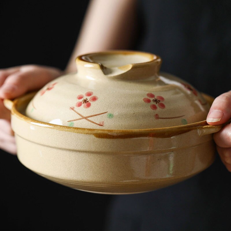 Suppe Topf Topf Topf Auflauf Keramik Topf Suppe Topf Hohe Temperatur beständig Kochen Pfanne für Gas Herde Herde WF1020