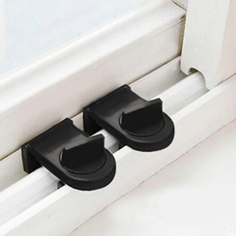 1pc Bewegen Fenster Art Sicherheit Schloss Schiebefenster Sperre freundlicher Schrank Schlösser Schiebetür Stopper Sicherheit Schiebe Schärpe Stopper