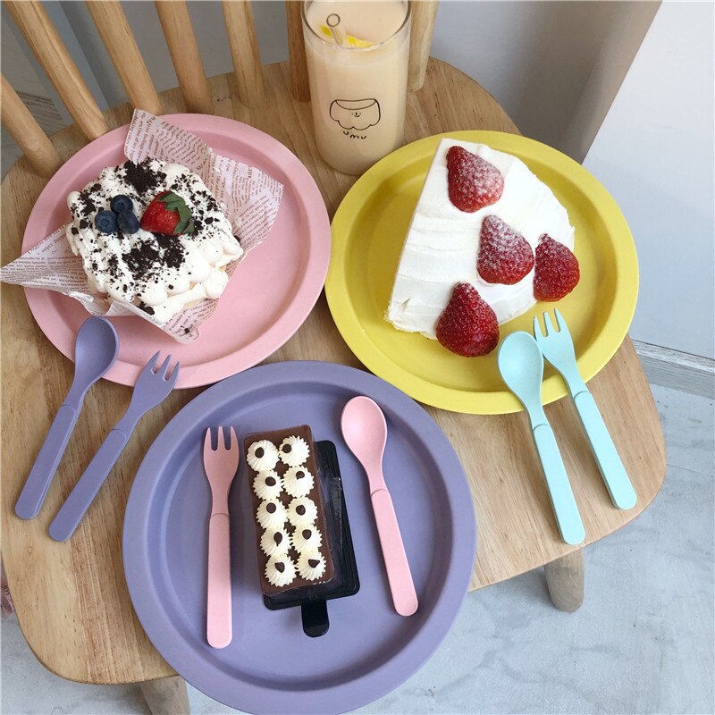 1 stücke Macaron platte salat platte nette mädchen kuchen tablett Nachtisch platte Abendessen Platten