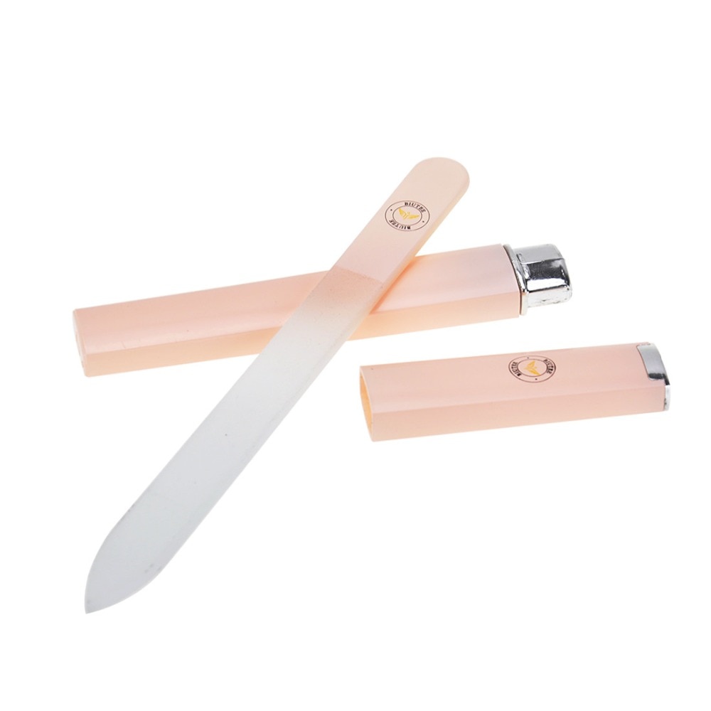 1 Stck Kristall Glas Nagel Datei Rosa/Grün/Splitter Professionelle Manikübetreffend Gerät Nagel Kunst Dekorationen Werkzeug Langlebige Nagel dateien