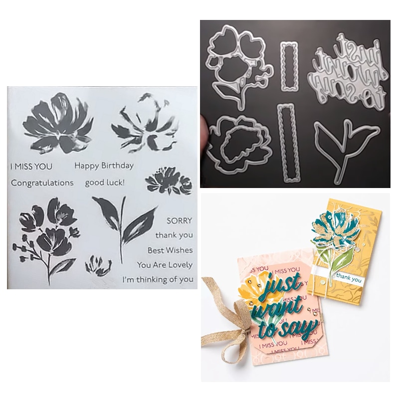 Briefmarken und Stirbt Neuheiten Metall Schneiden Stirbt Scrapbooking Für Papier, Kunst zu Machen Galerie Blumen Präge Rahmen Karte einstellen