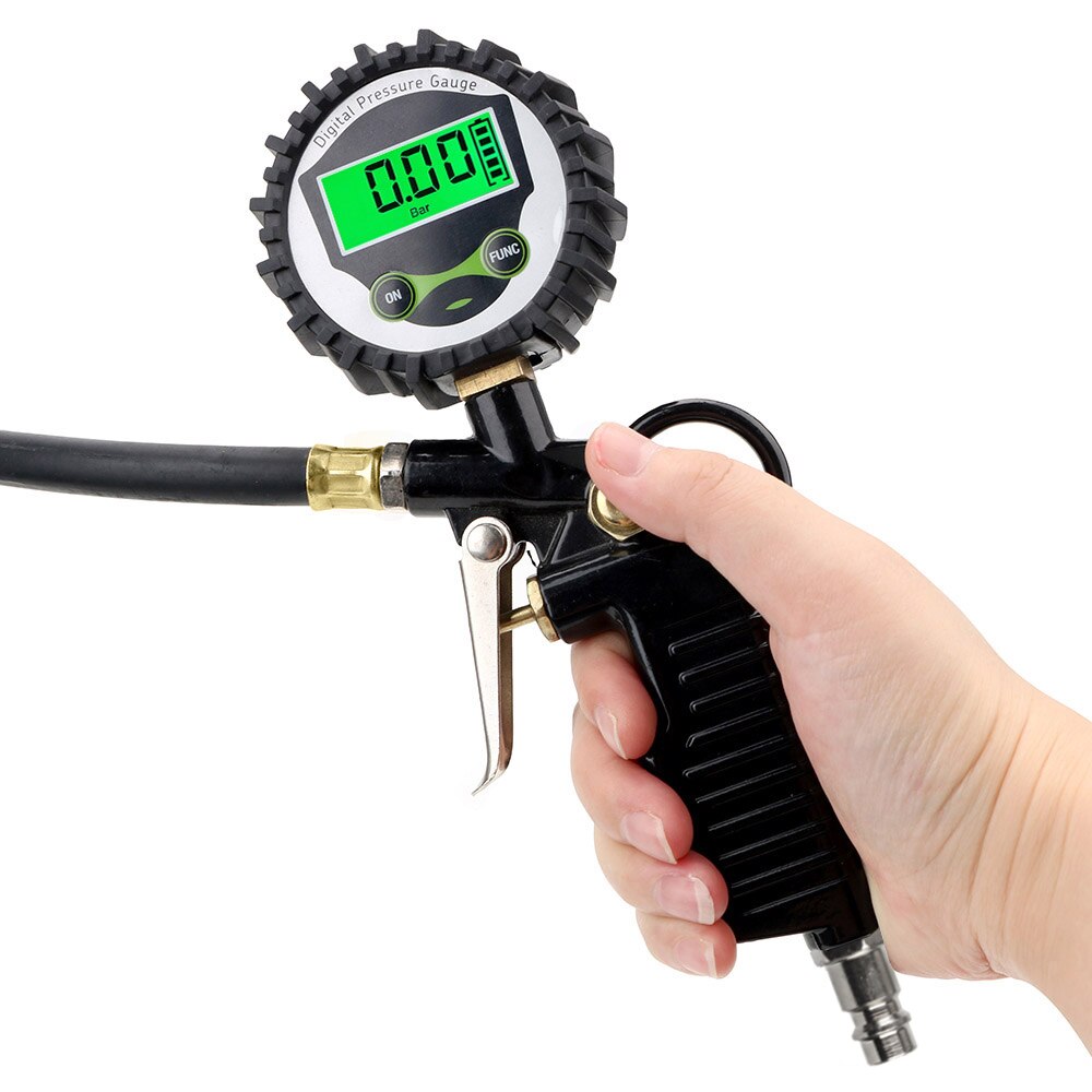 LEEPEE Auto JP Reifen Luftdruck Inflator Messgerät Digital LCD Anzeige LED-hintergrundbeleuchtung Fahrzeug Tester Inflation Überwachung Manometer