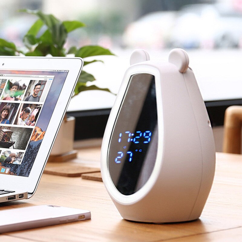 Nette bär machen-hoch spiegel wecker lautsprecher wieder anzuzünden spiegel kabellos bluetooth lautsprecher tragbare wieder anzuzünden Clever uhr