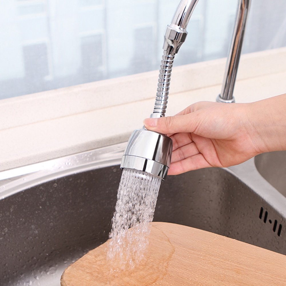 flexibel klopfen Wasserhahn Verlängerung Edelstahl 360 Rotierenden belüfter Wasserhahn Filter Adapter sprühen Kopf Küche Schlecht Zubehör