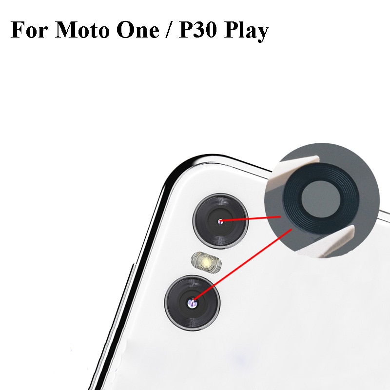 2 Stck Für Moto eins/P30 Spielen Zurück Hinten Kamera Glas Objektiv Der Reparatur Reparatur teile Prüfung gute P 30 Spielen
