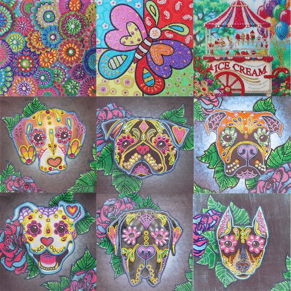 5D DIY Spezielle Förmigen Diamant Malerei Ebene Kreuz Stich Mosaik Bausätze Stickerei Diamant Malerei Dekor Zauberstab Bild