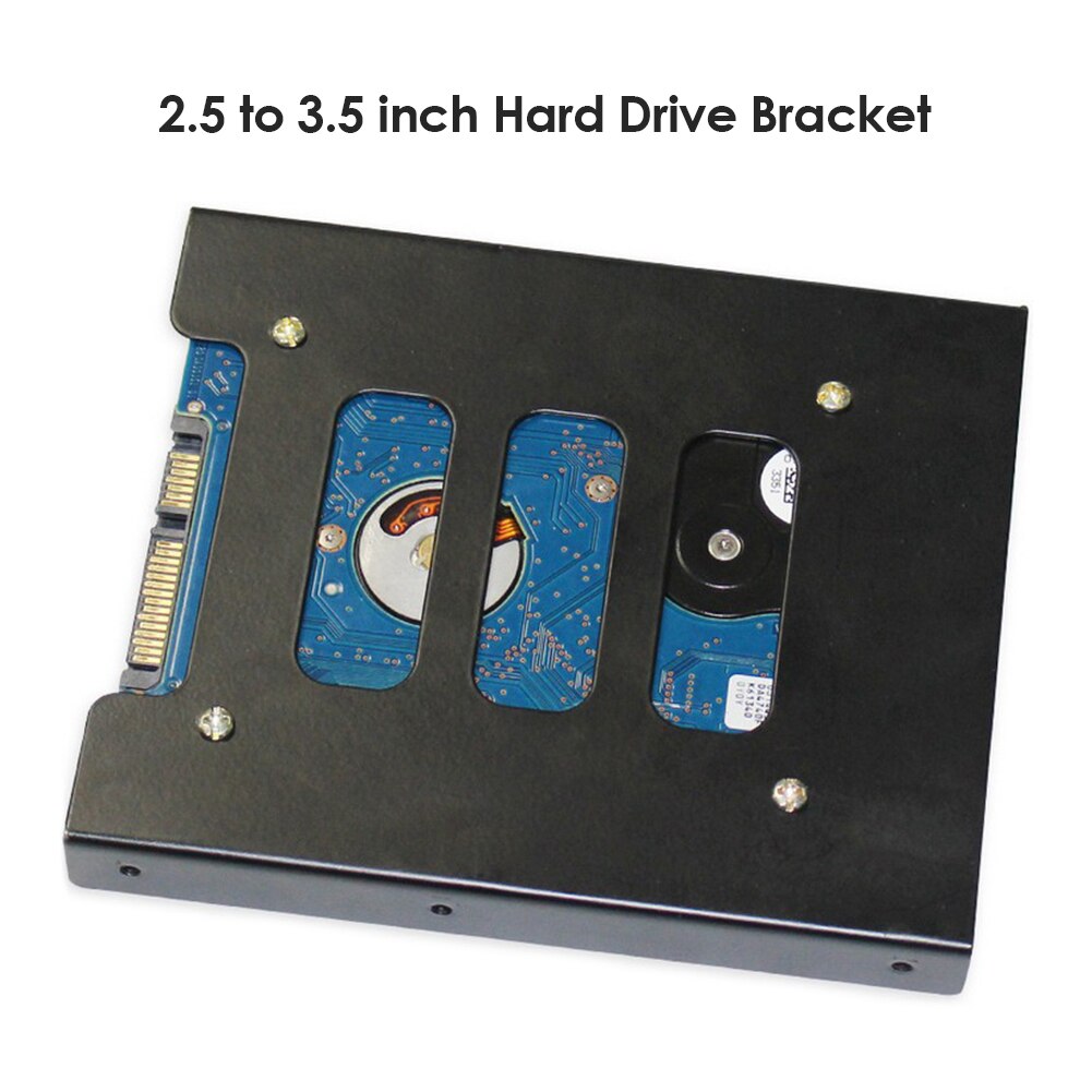 2,5 zoll bis 3,5 zoll SSD HDD Adapter Halterung Metall Montage Bausatz Halterung Dock Festplatte Halfter SSD Fach Für Schreibtisch PC
