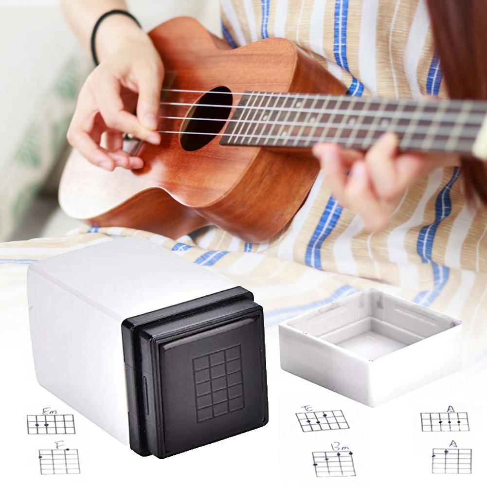 Gitarre Ukulele Akkorde Stempel Zubehör Klassische Gitarre Mandoline Akkord Druck Stempel Signet Werkzeug für Anfänger Lehrer Liedermacher