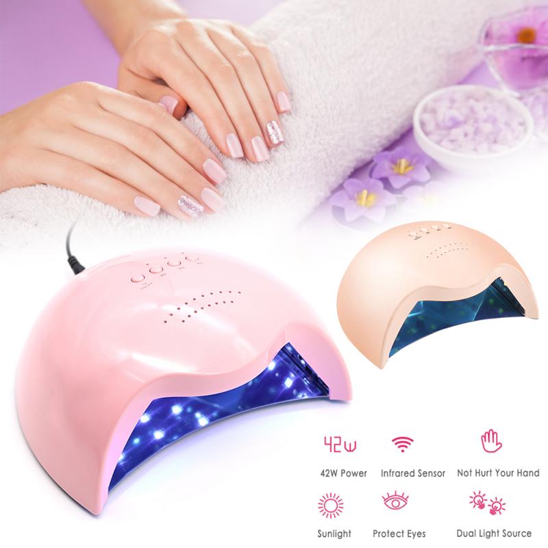 42W Intelligente Nagel Licht zeitliche Koordinierung Phototherapie Lampe Nagel Trockner Gel Licht Nagel Lampe LED UV Lampen Clever Sensor Professionelle licht