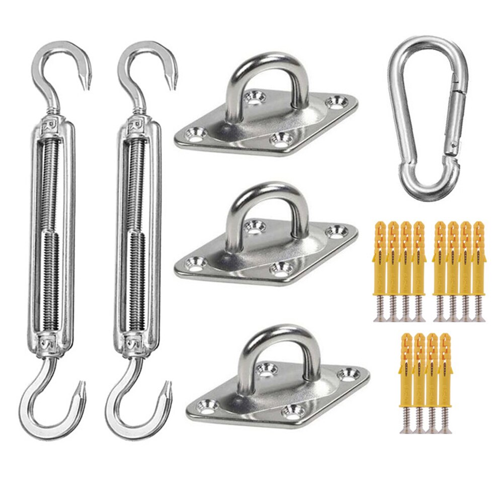 Zubehör für Terrasse Schwimmbad Hinterhof Sonnensegel Hardware- Bausatz für Dreieck Sonne Sonnensegel Montage Hängenden Installation