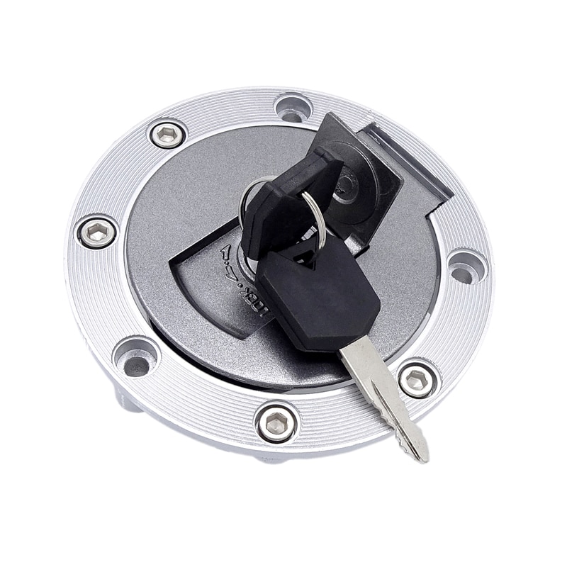 1 einstellen Motorrad Kraftstoff Gas Panzer Abdeckung Mit 2 Schlüssel Motorrad Öl Panzer Deckel für Yamaha YZF 600 750 XJR1200 XJR400 Motorrad Teile