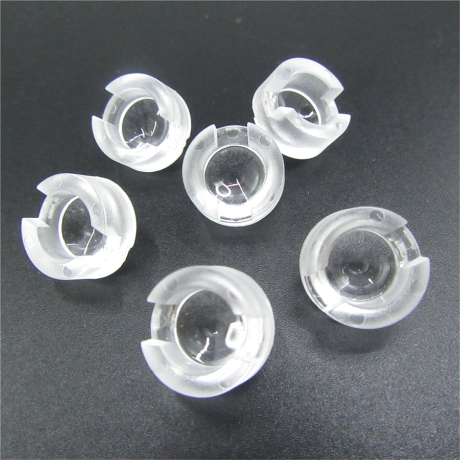 50 stücke 13mm Objektiv 15 30 45 60 90 100 Grad 13mm Mini IR LED PCB Winkel Objektiv für 1 Watt 3 Watt 5 Watt LED Lampe Konvexe linsen