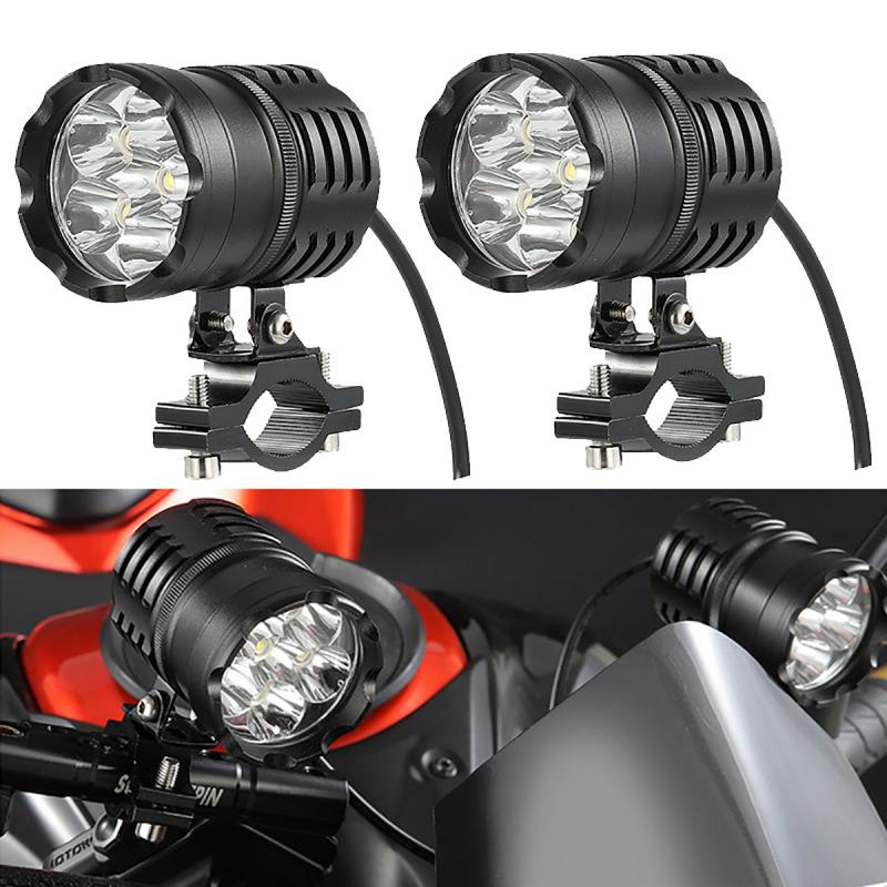 12V 3200LM 6500K Motorrad Scheinwerfer 6 LED Motorrad Stiefel Stelle Fahren Scheinwerfer Motorrad Nebel Kopf Licht Lampen