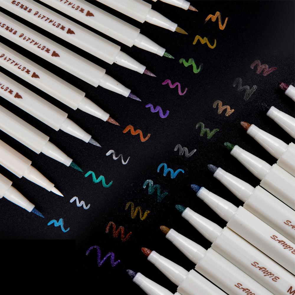 10 teile/los metallisch Farbige Tinte Wasser Kreide Stift für Sammelalbum Fotoalbum Zeichnung Malerei Aquarell Kunst Marker Kuli Schreibwaren