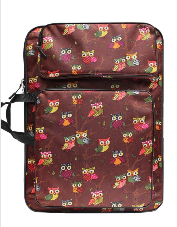 Niedliche Karikatur-Ebene Zeichnung einstellen Kunst Tasche A3 Skizze Pad/Zeichnung Bausatz 8 karat Kunst Schule Tasche Malerei taschen für freundlicher Skizze Tasche