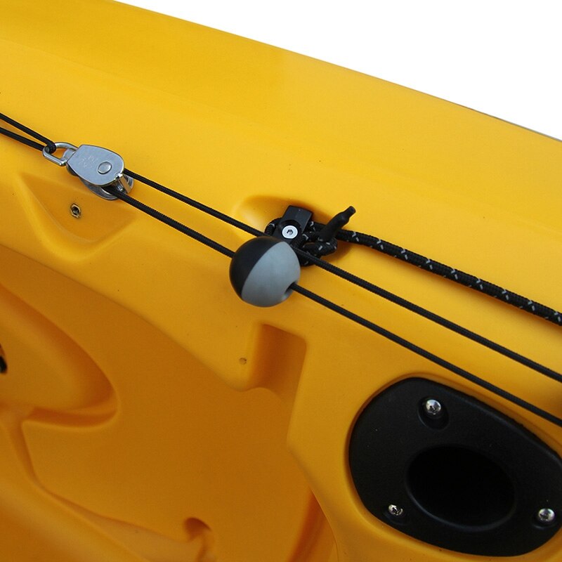 Legierung Kanu Kajak Stiefel Schwanz Kajak rüder Richtung Fuß Kontrolle Segelboot Teile Werkzeug Bausatz Clip Schnalle Dicken Seil