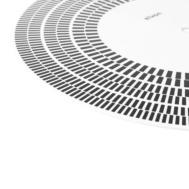 neue LP Vinyl Rekord Plattenspieler Phono Drehzahlmesser Kalibrierung Strobe Rabatt Stroboskop matt 33 45 78 RPM