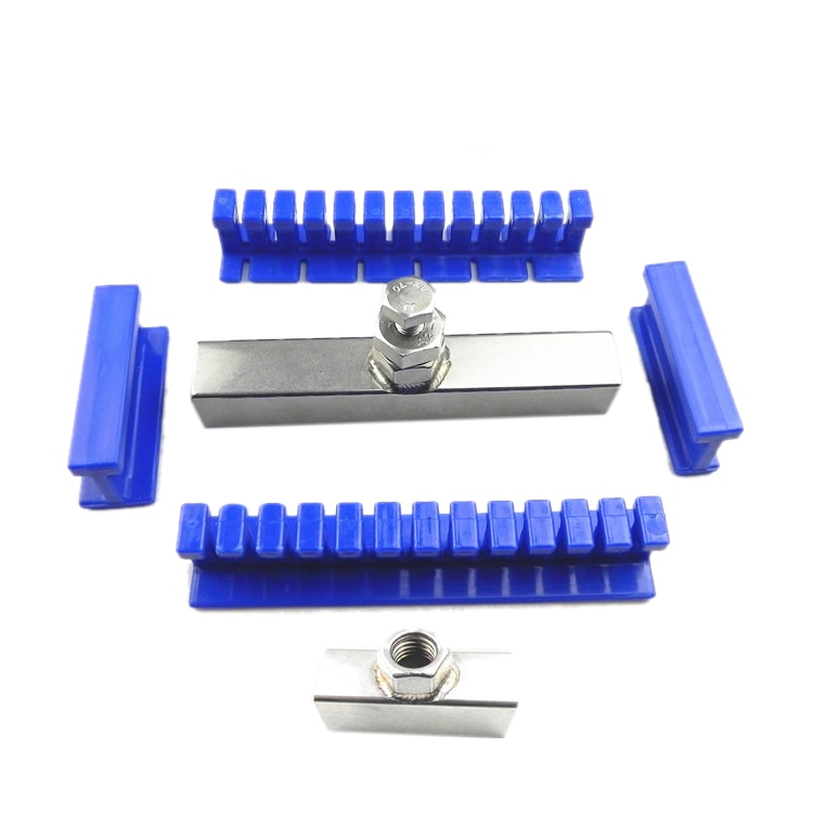 6Stck Klebstoff Blau Kleber Registerkarten Werkzeug Bausatz Für Auto Ausbeulen ohne Reparatur Werkzeug Auto Delle Reparatur Werkzeuge Lange Delle reparatur Werkzeuge