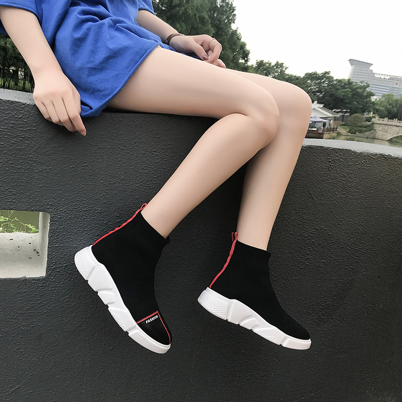 Tennis Schuhe Für Frauen Reise Fitness Schuhe Mädchen Skateboard Schuhe Socken Netz Atmungsaktive Turnschuhe Frauen Schuhe Hüfte hüpfen Flach