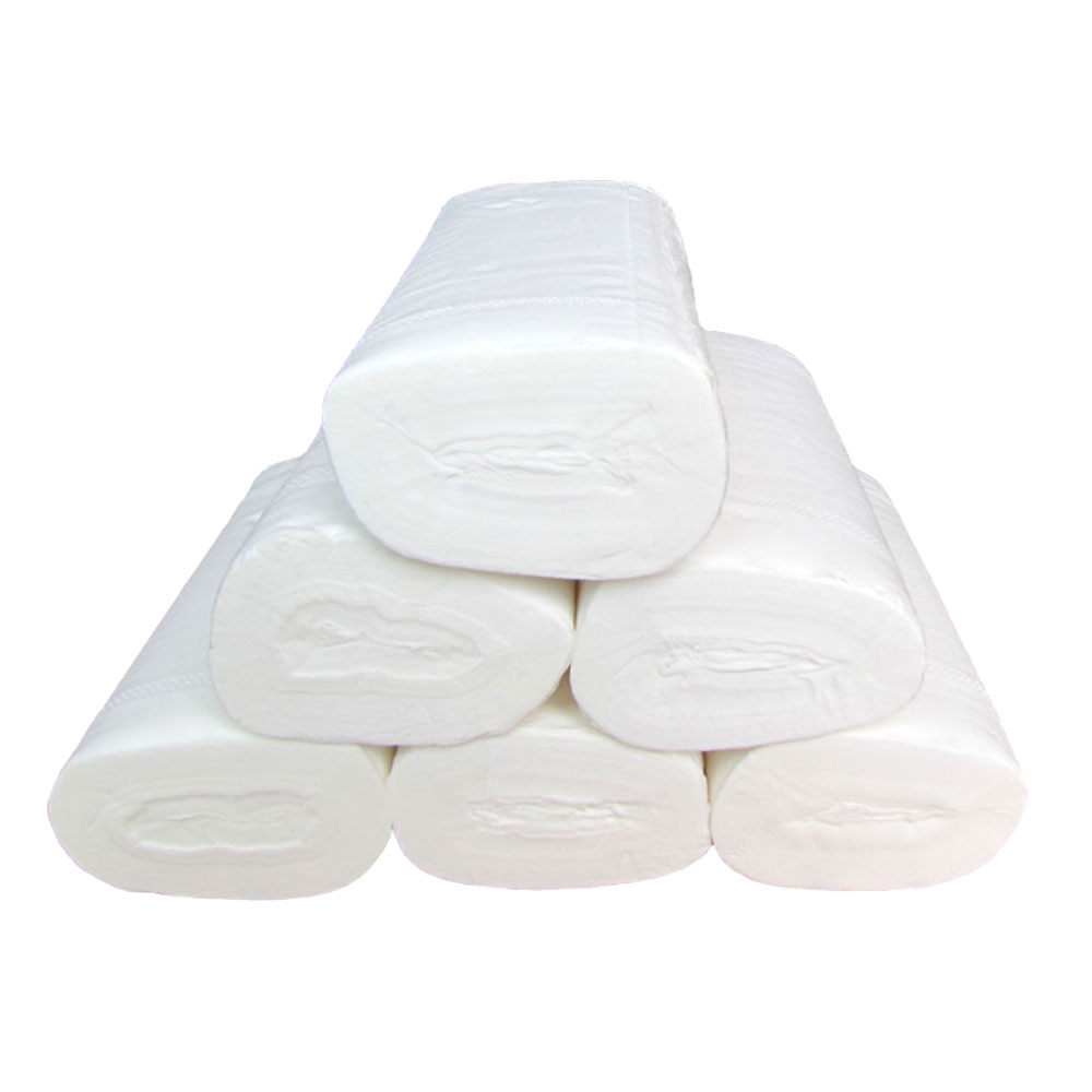 10 rollen Kernlosen Rolle Papier 4-Schicht Verdicken Holz Zellstoff Papier Handtuch Haushalts Wc Papier Schlecht Gewebe