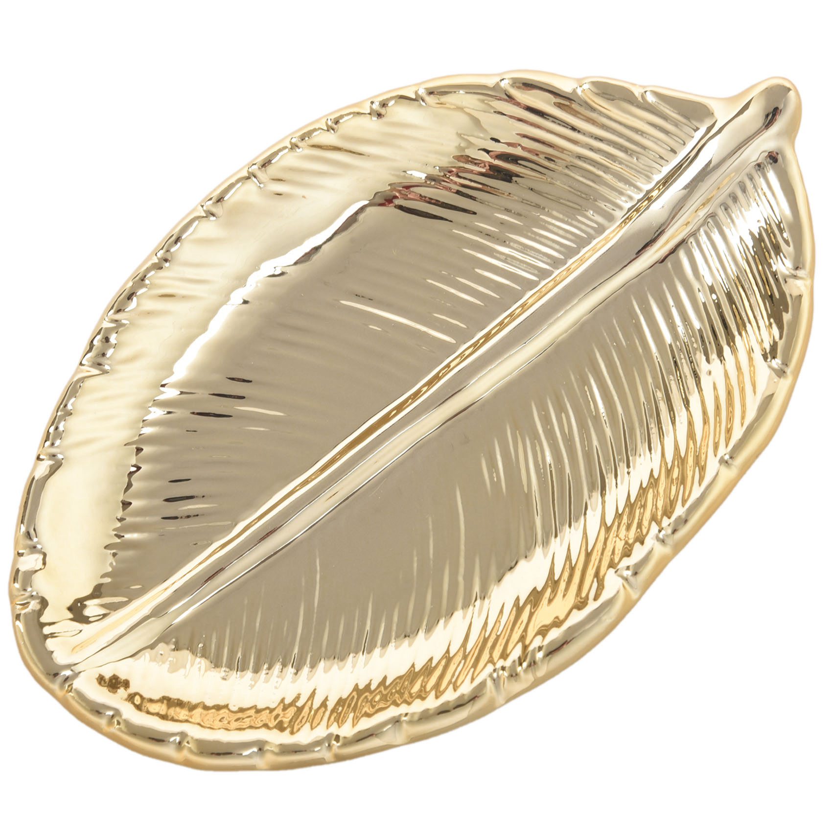 Dekorative Gold Blatt Keramik Platte Erzähler Porzellan Süßigkeiten Schmuck Gericht Schmuck Obst Tablett Lagerung Platte Geschirr Tablewa