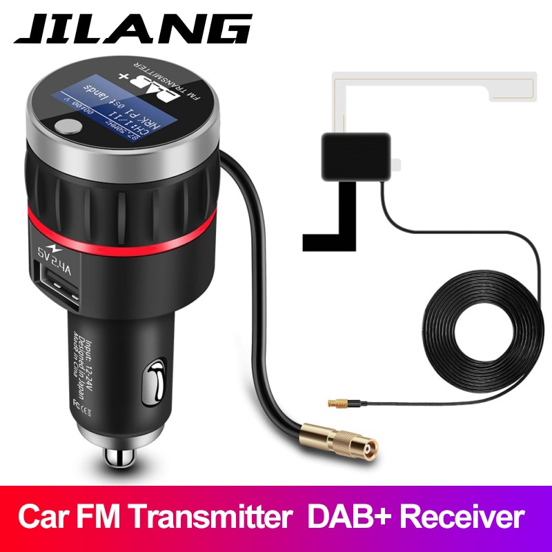 Jilang Auto Radio tupfen + Radio Tuner Digitale Rundfunk Empfänger mit FM Sender Konverter Stecker und Spielen Adapter USB Ladegerät