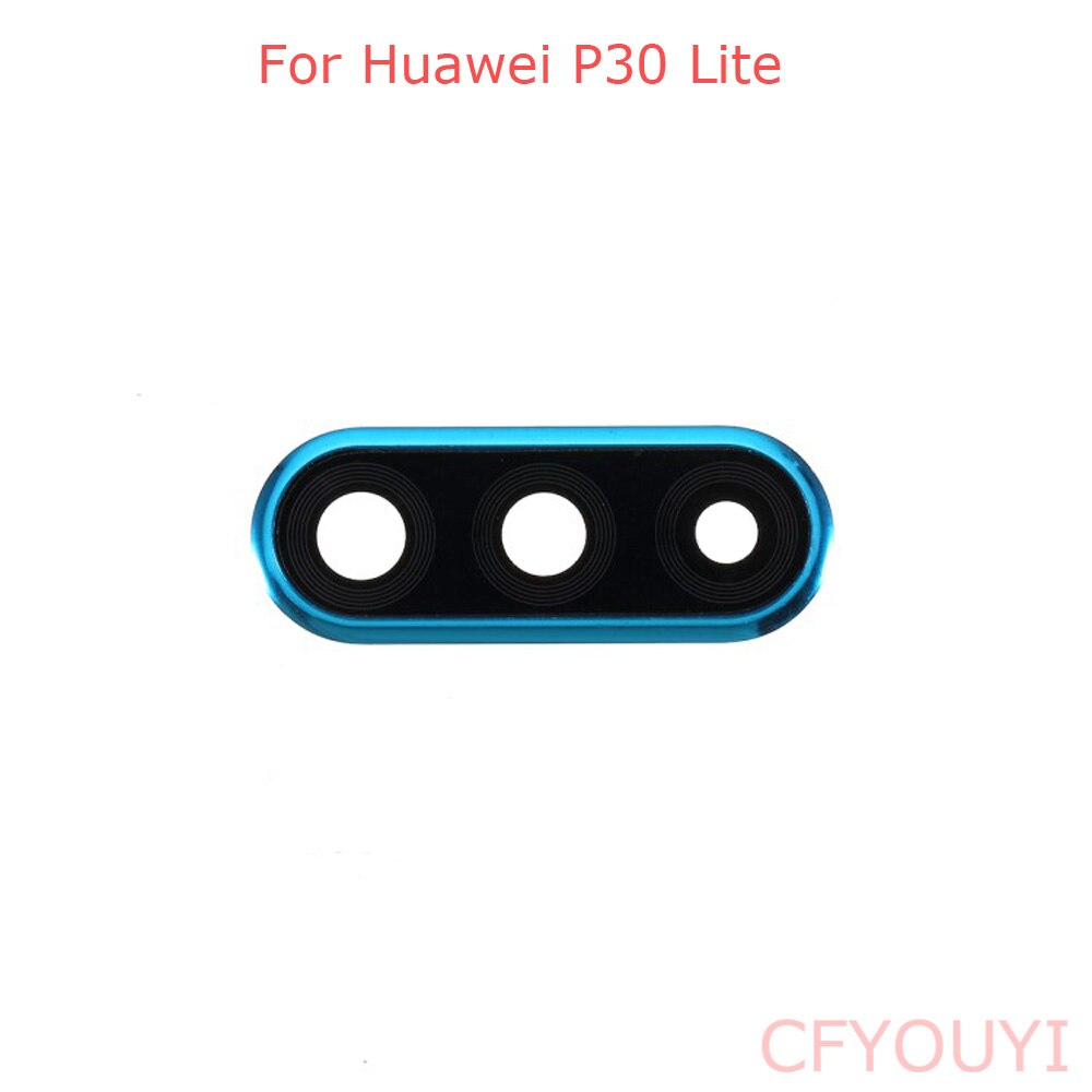 Für Huawei P30 Lite Zurück Kamera Objektiv Ring Abdeckung mit Glas Objektiv