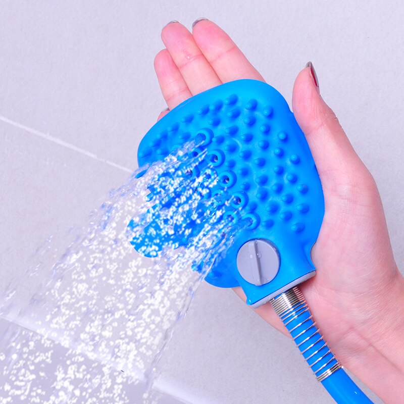 Multifunktionale Haustier Hund Katze bat Werkzeug Massage Dusche Reinigung Pflege Werkzeug Haustier Schlecht Düse Waschen Liefert Massage Pinsel