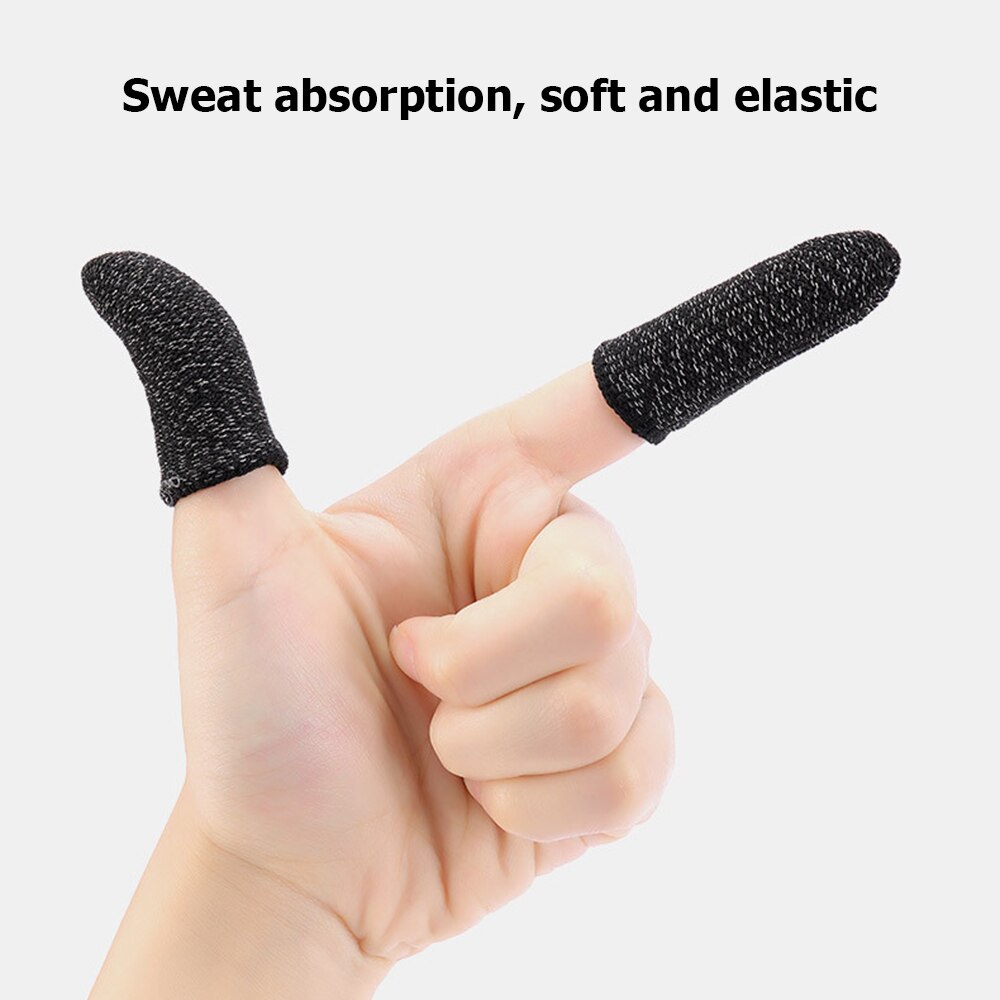 1 paar voll berühren Bildschirm Ultra-Dünne Finger Hülse Spiel Fingerspitzen Schweiß-nachweisen Anti-Statische Spiel Handschuhe für praktisch Tablette