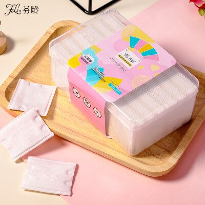 120 Stck. Doppelseitige 3 schichten baumwolle machen-hoch versiegelt baumwolle Pads Puff Nagel Kunst reise paket kosmetik entfernen baumwolle Pads + EUB
