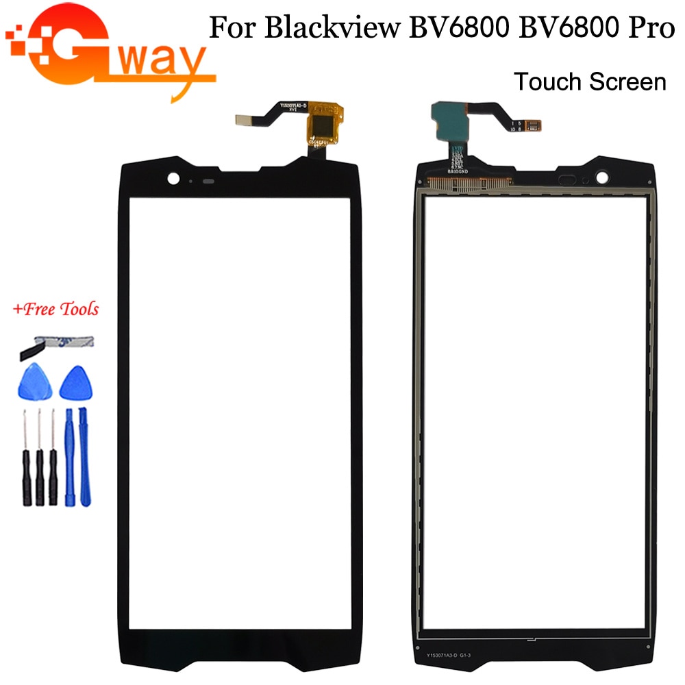 5,7 'berühren Bildschirm Glas Für BlackView BV6800 Profi Touchscreen Digitizer Tafel Vorderseite Glas Objektiv Sensor Mit Werkzeuge Und klebstoff