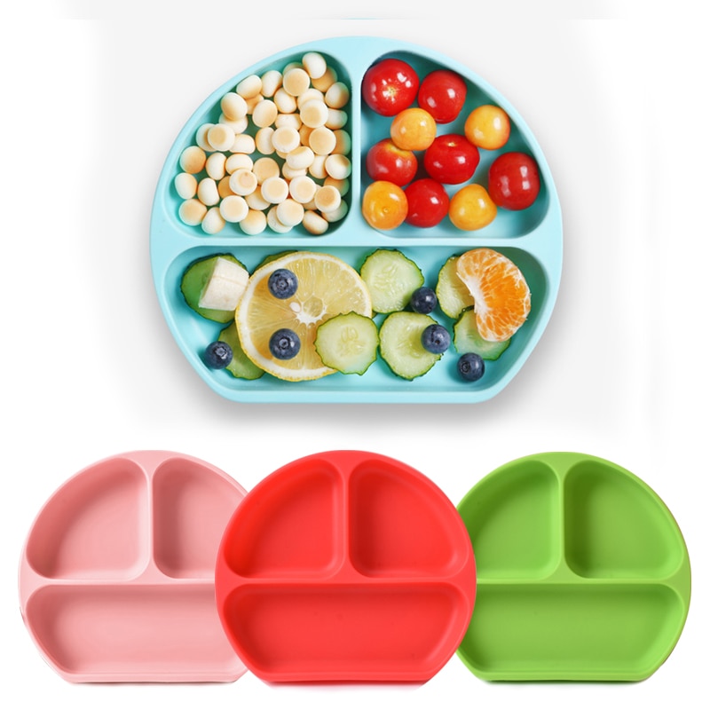 Baby Silikon Platte freundlicher Schüssel Platten Baby Fütterung Silikon Schüssel Baby Kieselsäure Gel Gerichte freundlicher Geschirr