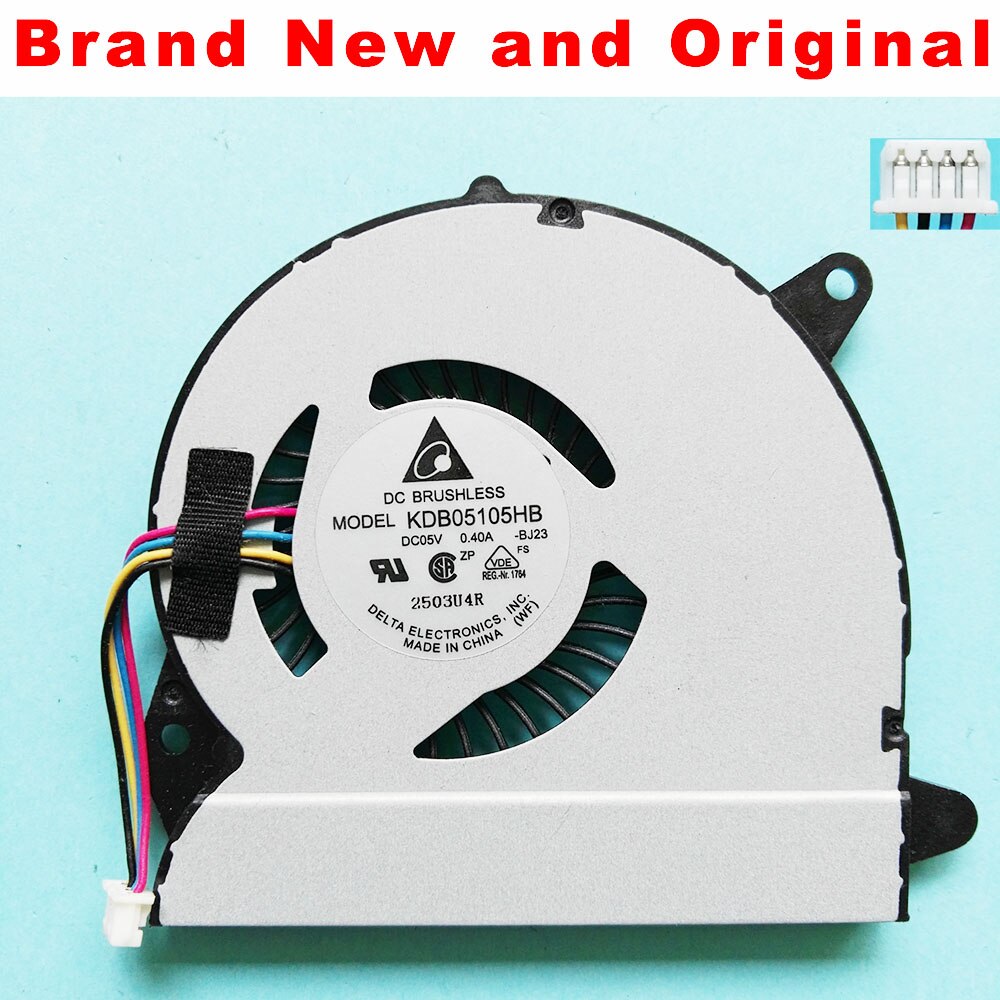 NEUE Original CPU Fan FÜR ASUS X32U U32U U82U X32 CPU lüfter kühler KDB05105HB DC05V 0.40A BJ23