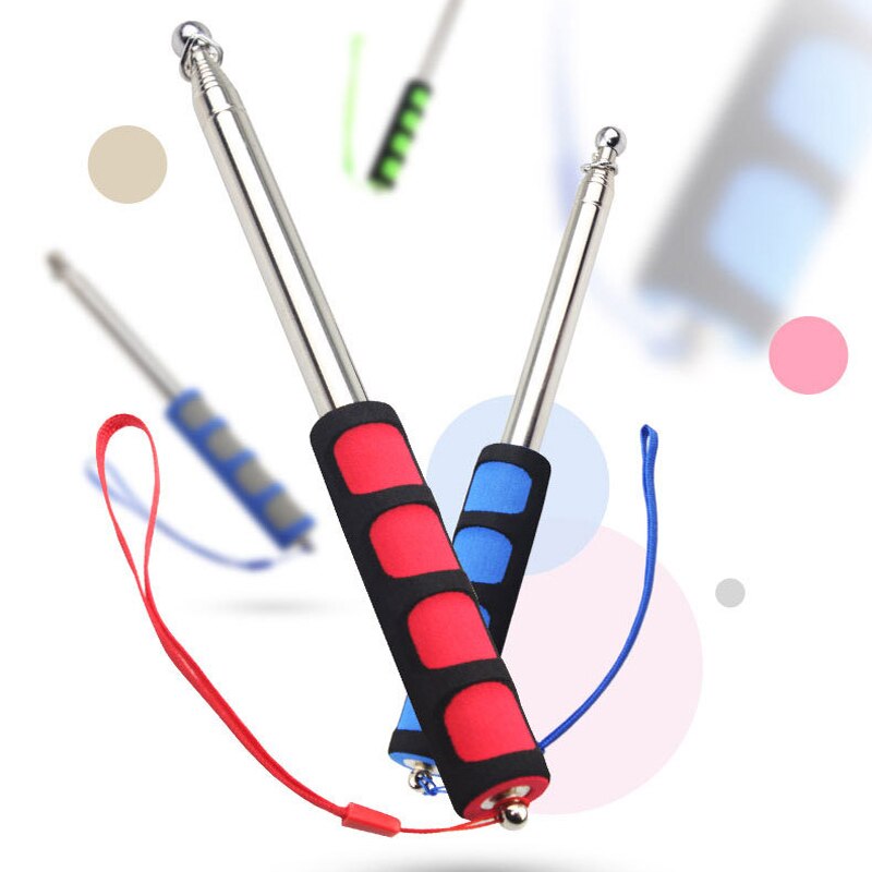 1,2 m/2m/2,5 Meter Fahnenmasten Teleskop teleskop Flagge Pole für Lehre Zeiger Tour führen Banner Flagstaff zufällige Farbe