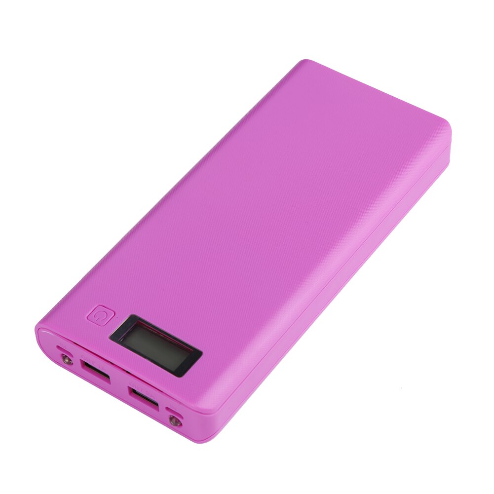 Batterie Energie Bank Kasten Batterie Energie Bank Hülse fallen 5V 2A Dual USB LCD Anzeige Hülse Mit 2 LED licht Anzeige